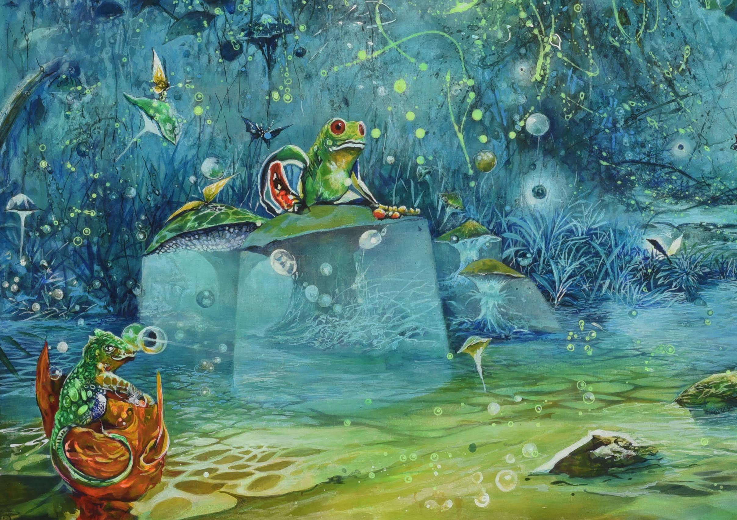 la vida es sueño, Pintura, Acrílico sobre lienzo - Painting Expresionista de Jorge Calero