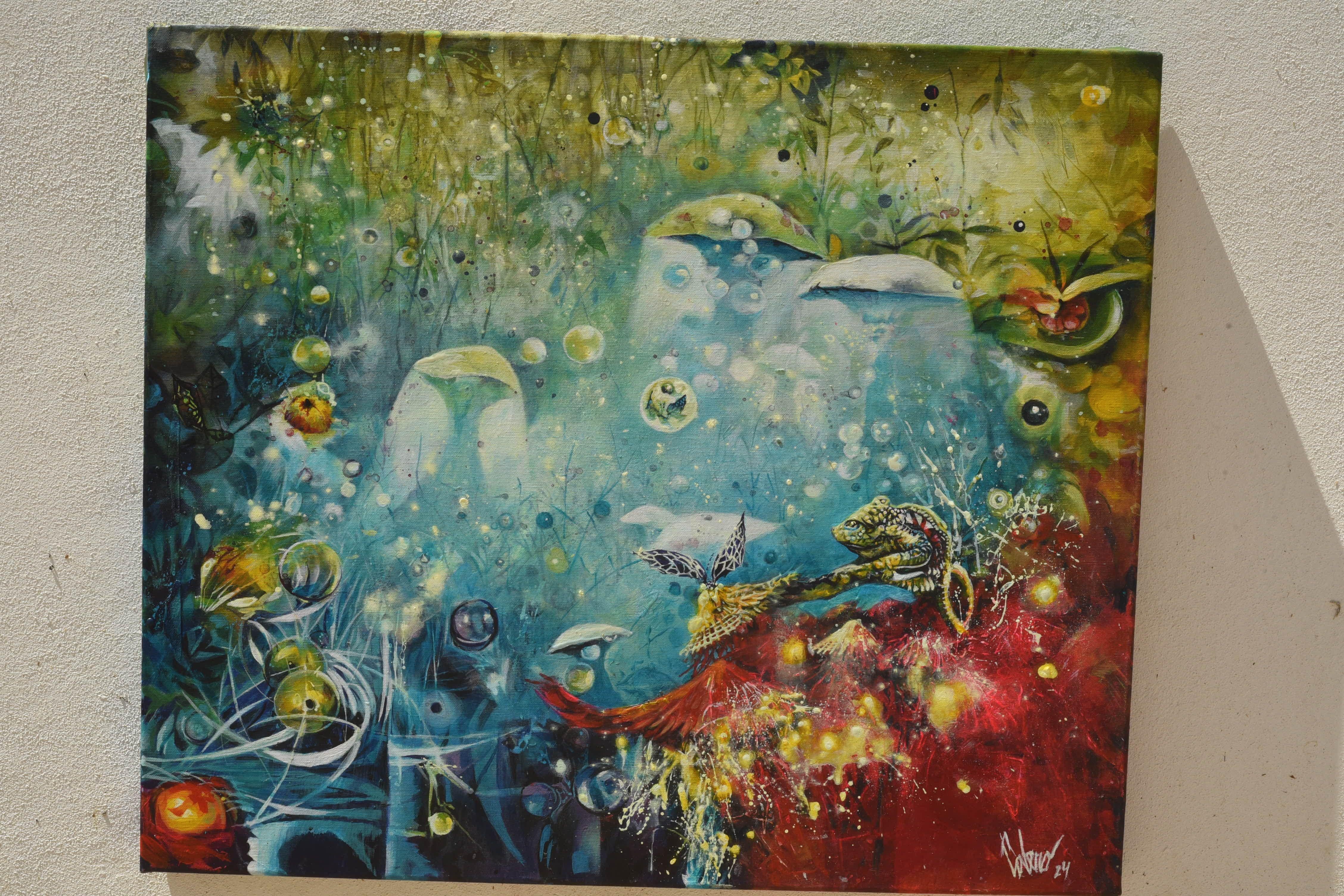 la luce dentro, Pittura, Acrilico su tela in vendita 1