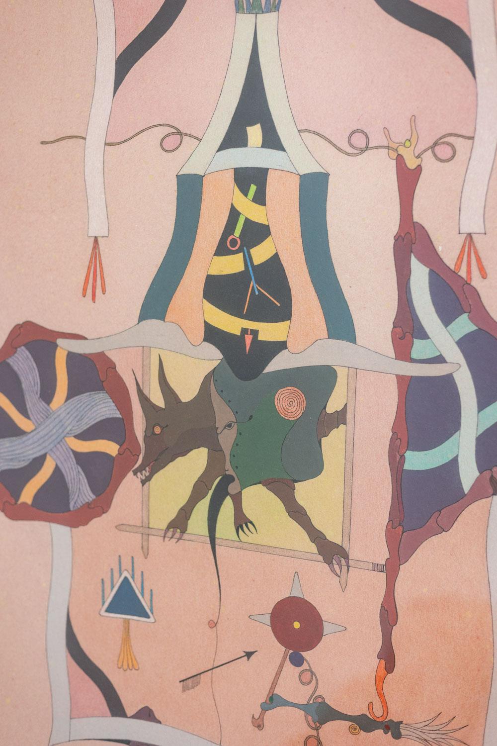 Jorge Camacho. Arbeit Clan der Koyoten. Jahr 1992. (Französisch) im Angebot