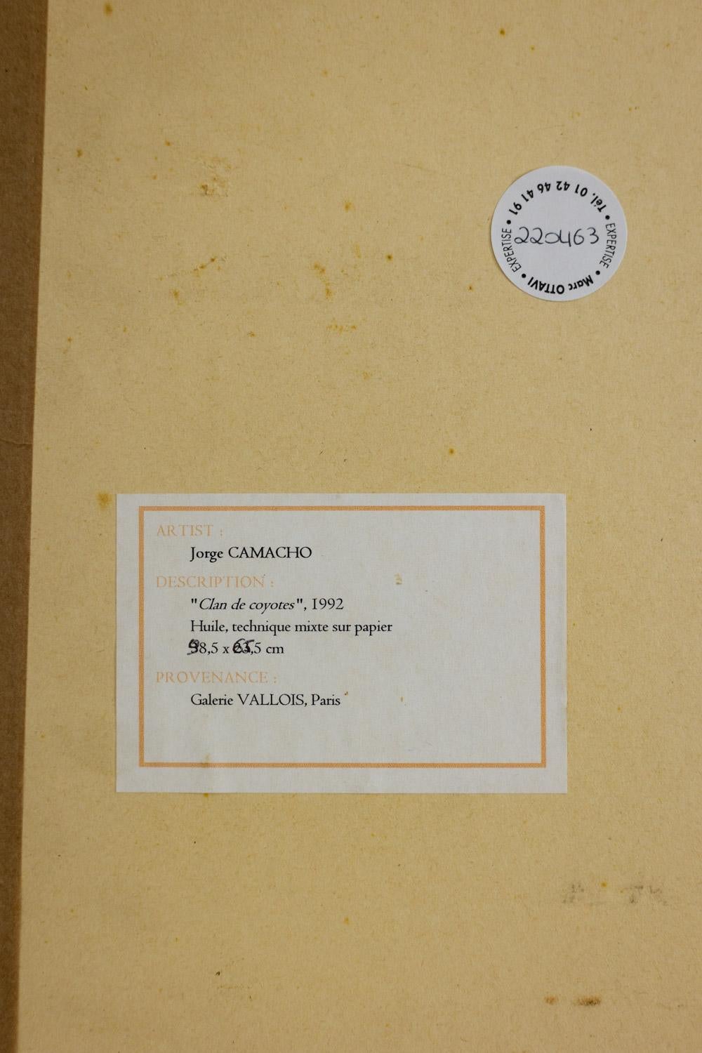 Jorge Camacho. Arbeit Clan der Koyoten. Jahr 1992. im Angebot 3