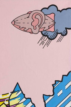 Woman and Tropical Landscapes - oil paint by J. Carruana - 1977