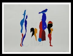 Castillo 13 Compañeros expressionniste abstrait litografia