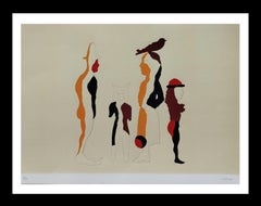 Castillo 34 Compañeros expressionist abstract litografia