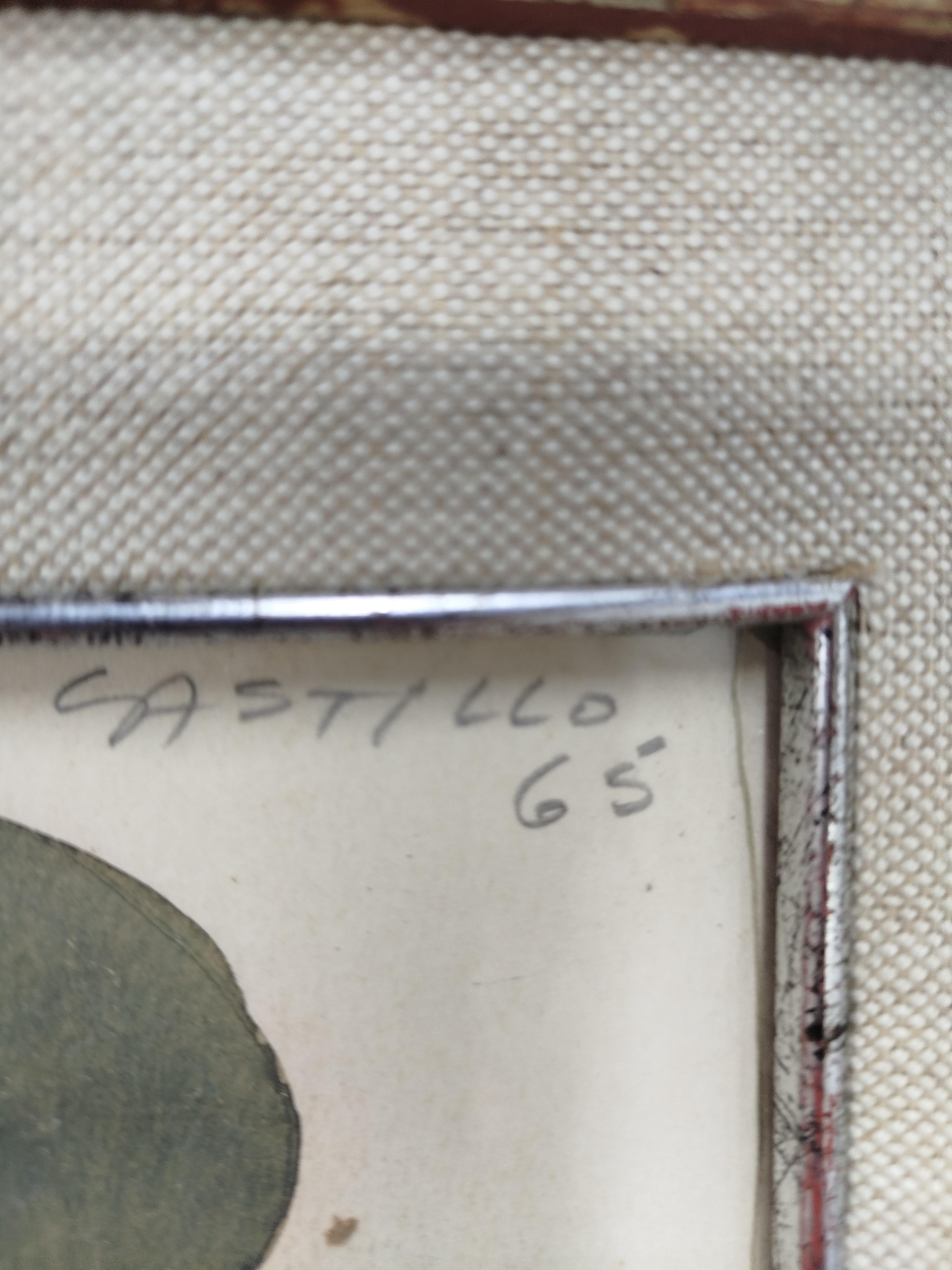 Castillo  Far West  original expressionist abstract paper painting For Sale 6