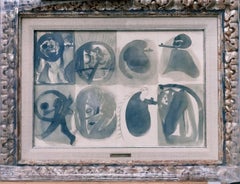 Castillo  Far West  original expressionist abstract paper painting