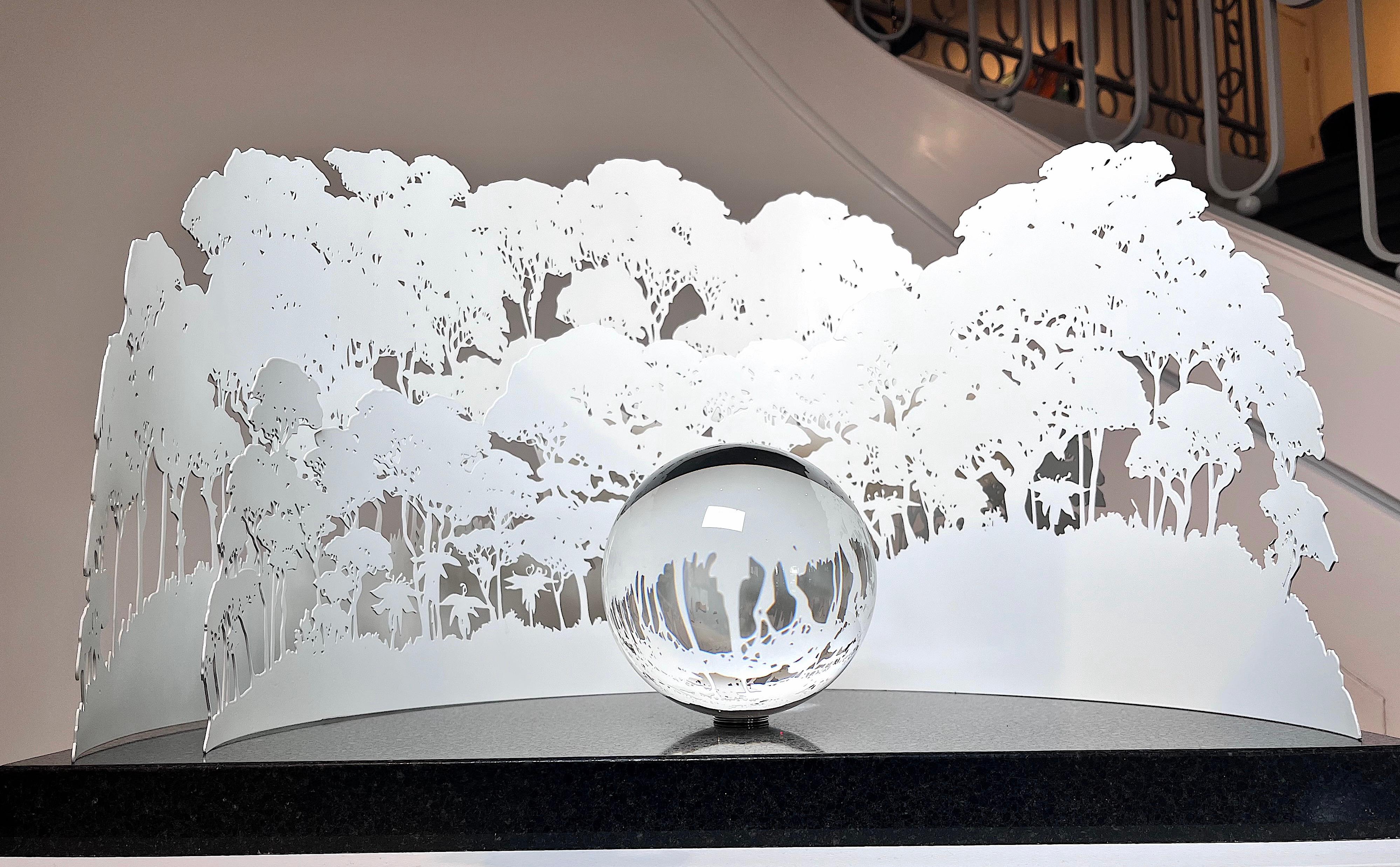 Cloud Forests - Gray Figurative Sculpture by Jorge Cavelier