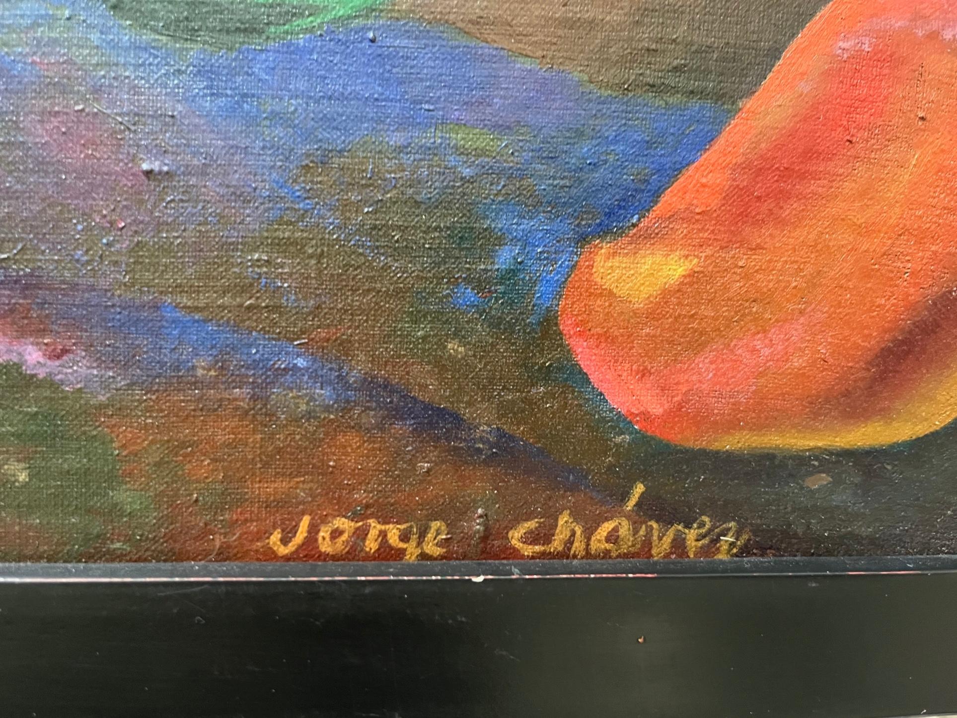 La creazione dell'uomo - Painting di Jorge Chavez Carrillo