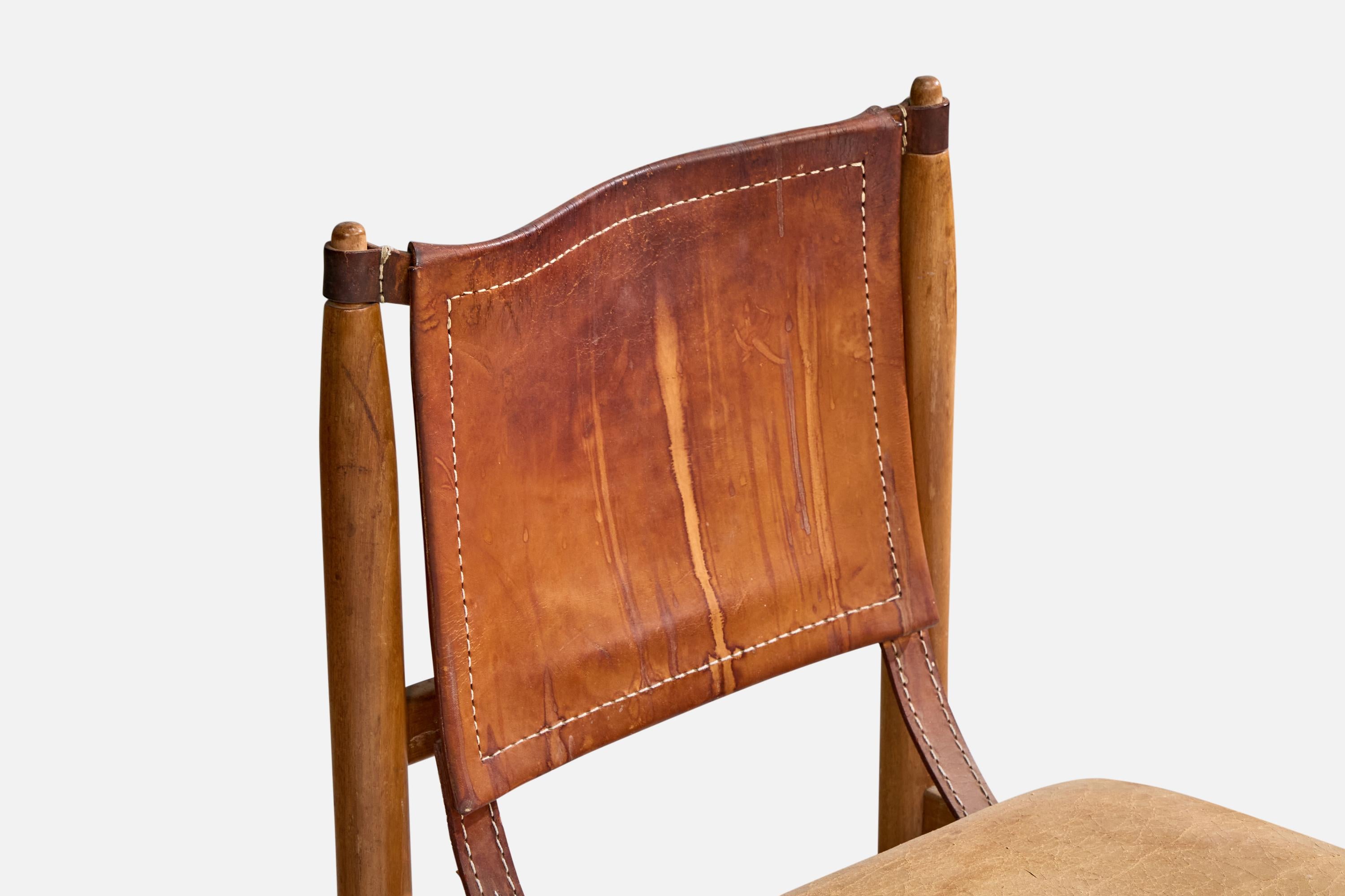 Jorge Jabour Mauad, Sillas de comedor, Cuero, Madera, Brasil, 1960 en venta 4