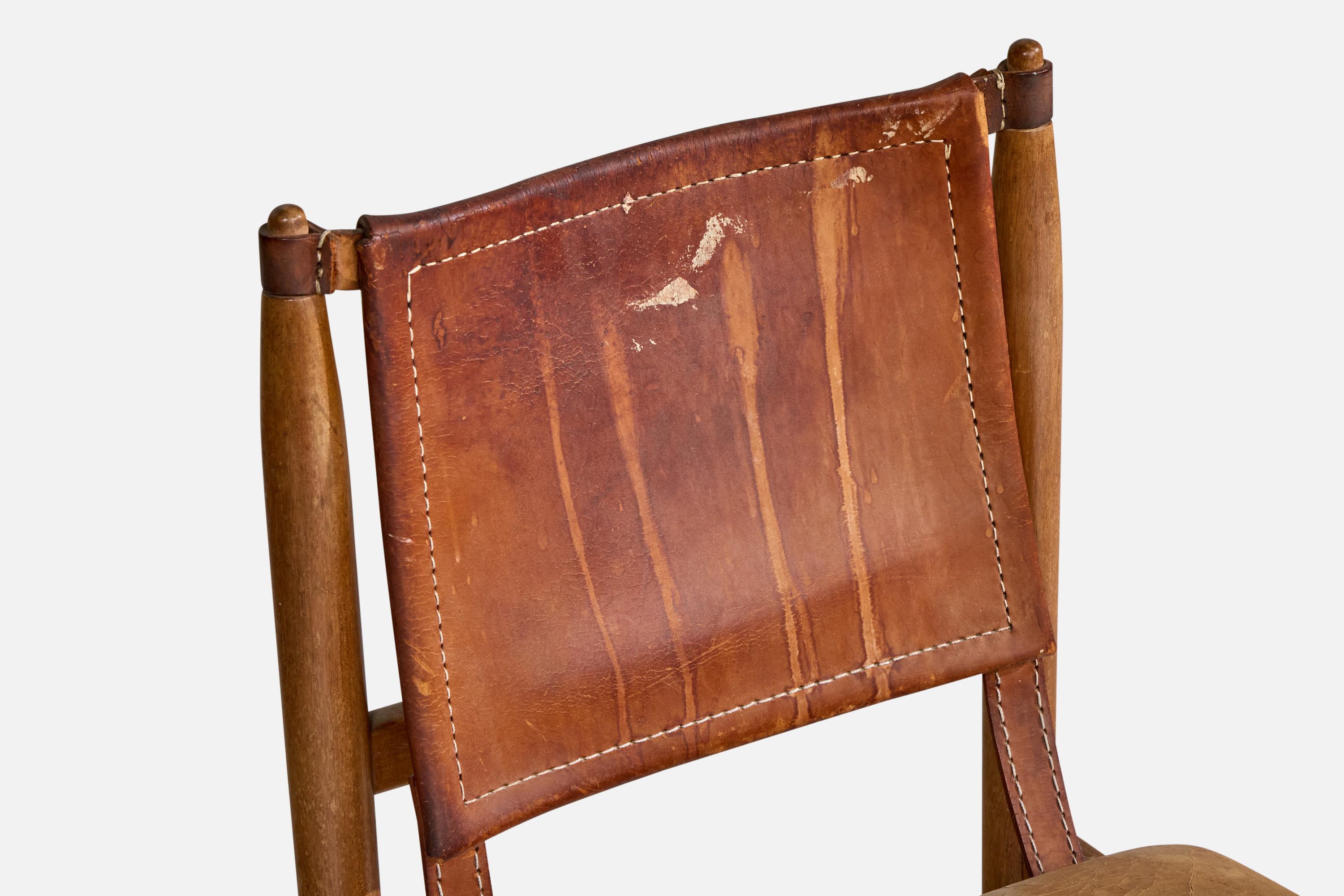 Jorge Jabour Mauad, Sillas de comedor, Cuero, Madera, Brasil, 1960 en venta 5