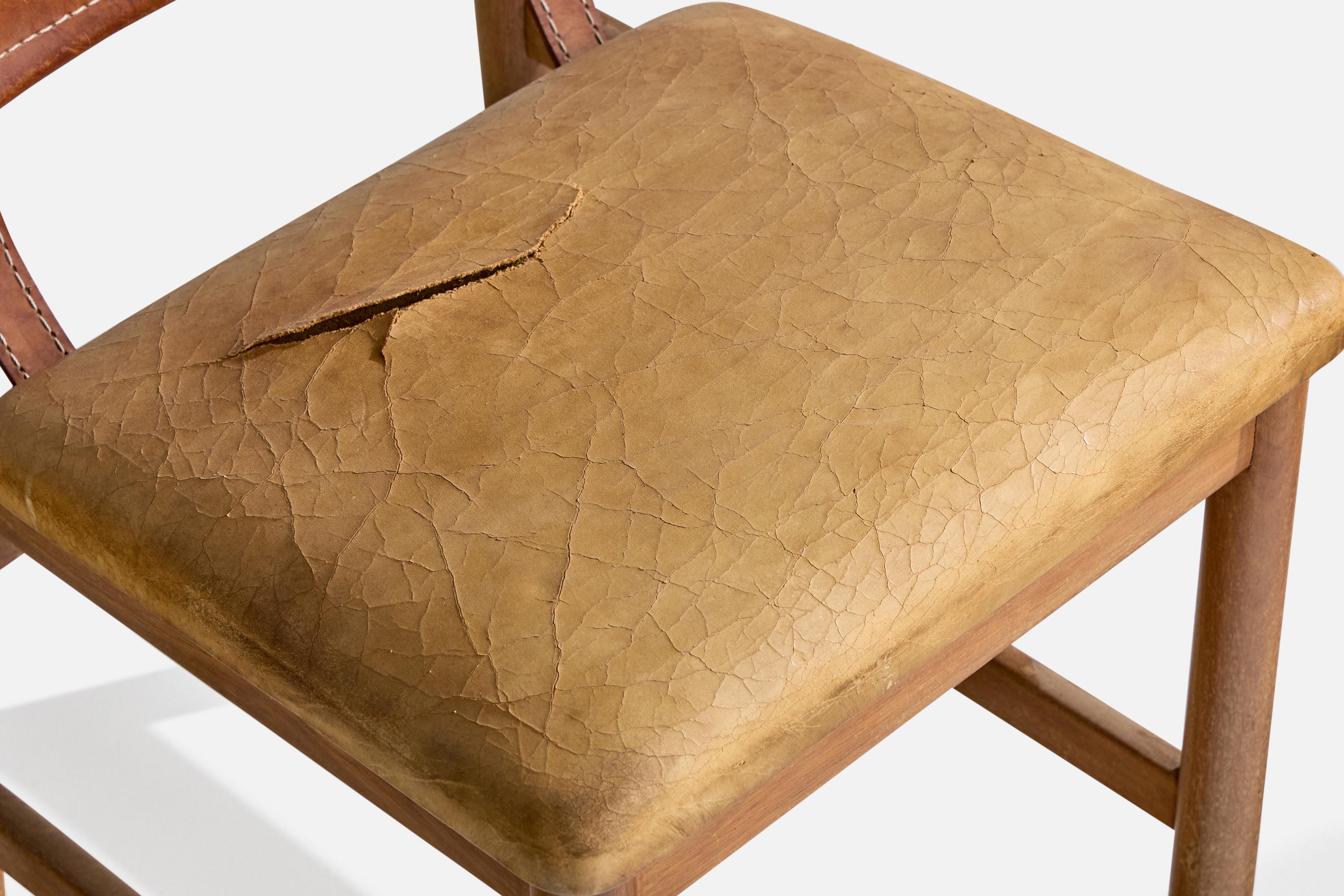 Jorge Jabour Mauad, Sillas de comedor, Cuero, Madera, Brasil, 1960 en venta 10