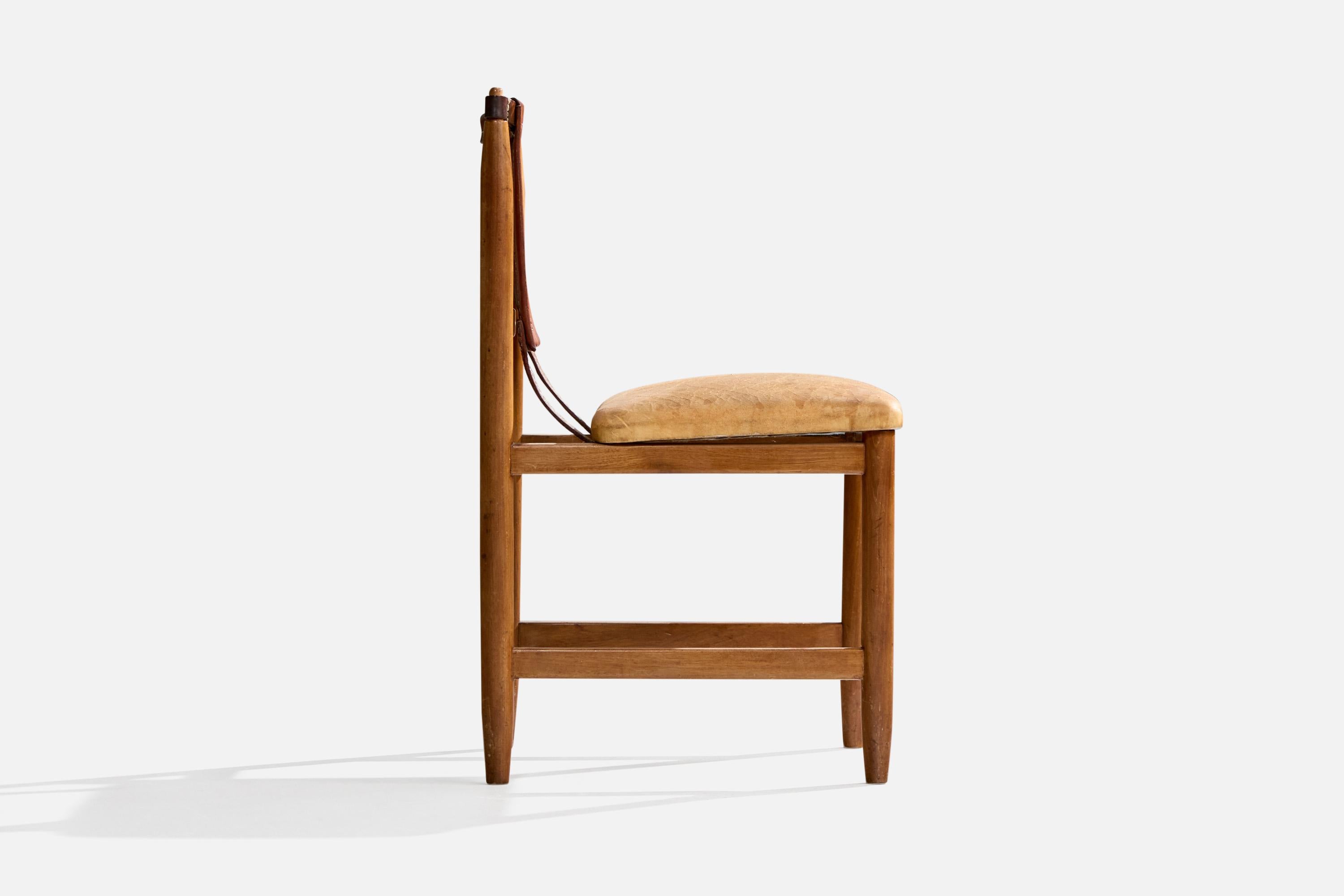 Jorge Jabour Mauad, Sillas de comedor, Cuero, Madera, Brasil, 1960 en venta 2