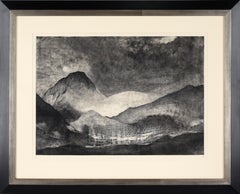 "Bajo el Volcan" Etching and Aquatint on Archival Paper, Limited Edition X/XXII