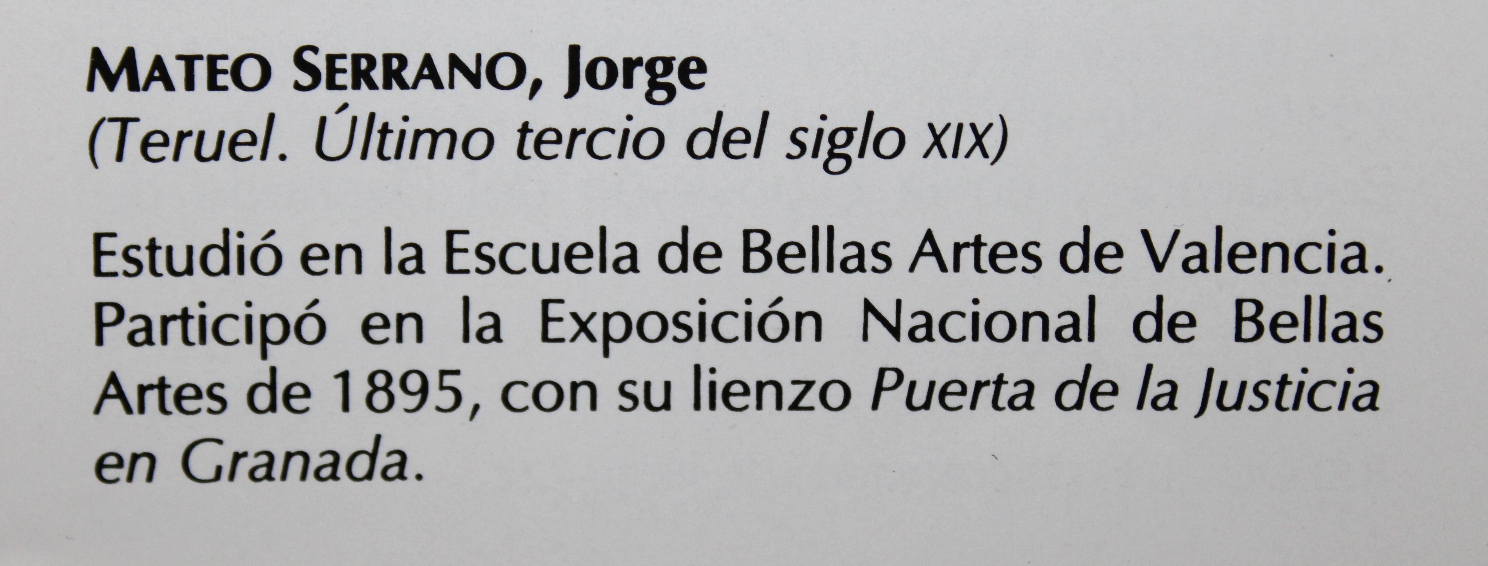 Jorge Mateo Serrano (XIX-XX) - Óleo sobre tela - La jardinera andaluza For Sale 11