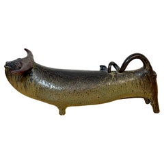 Jorge Mealha (1934 -2021) Pottery, Large Bull Sculpture Portugal, late 20th C.