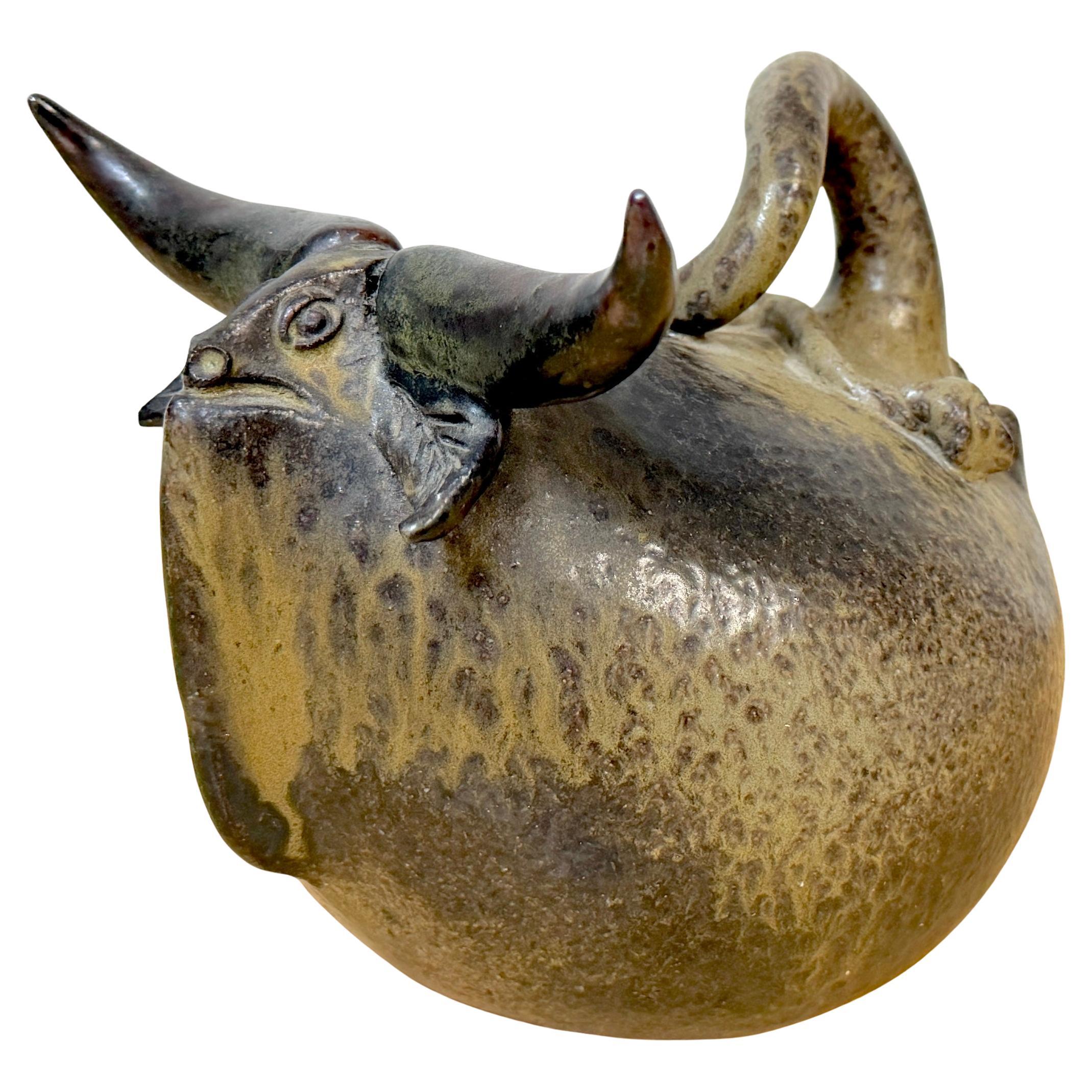 Jorge Mealha (1934–2021) Sculptural Steer / Bovine Form Portugal, late 20th C. For Sale