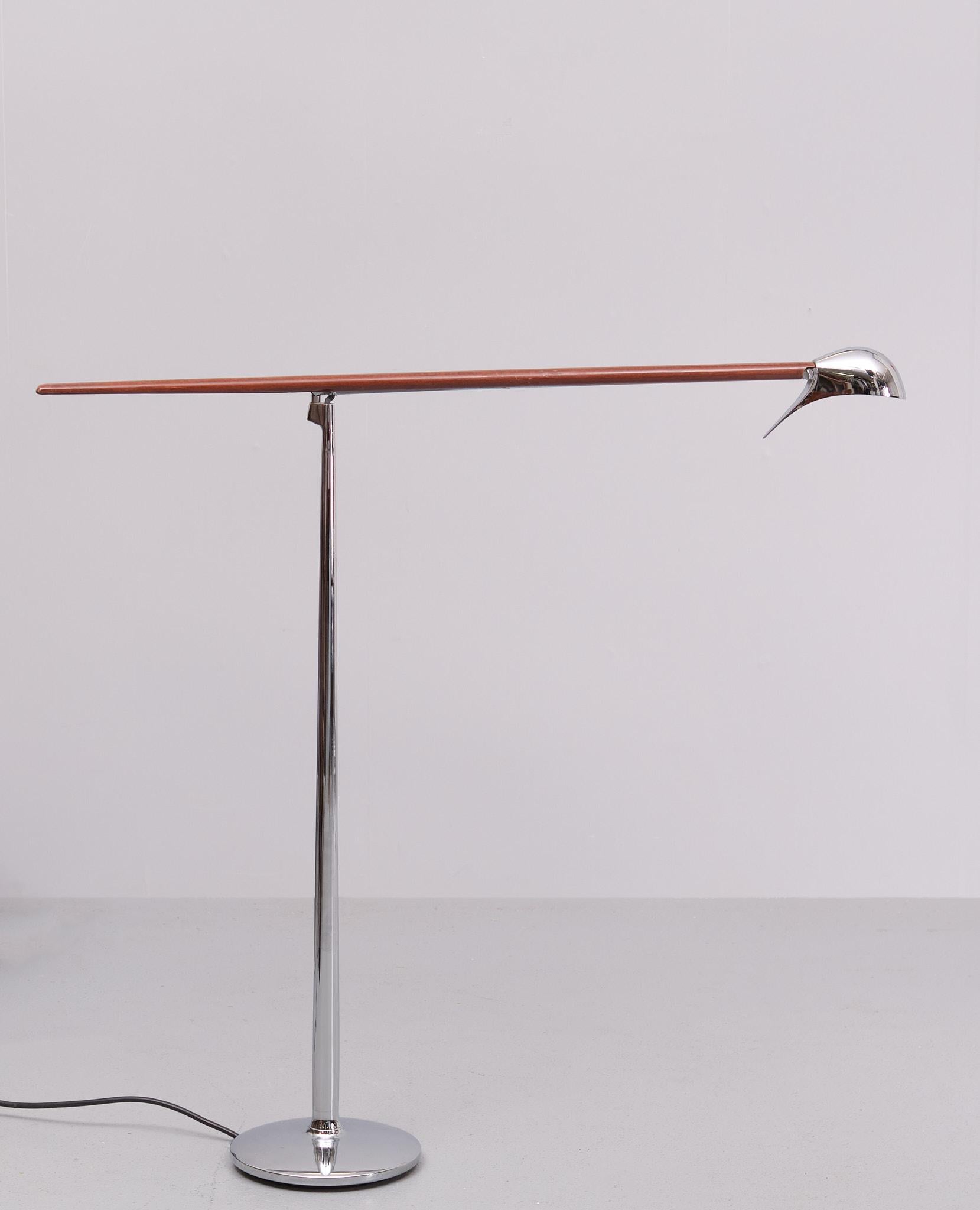 Chrome Jorge Pensi - Belux - Floor lamp  model - Bluebird  1980s Spain  For Sale