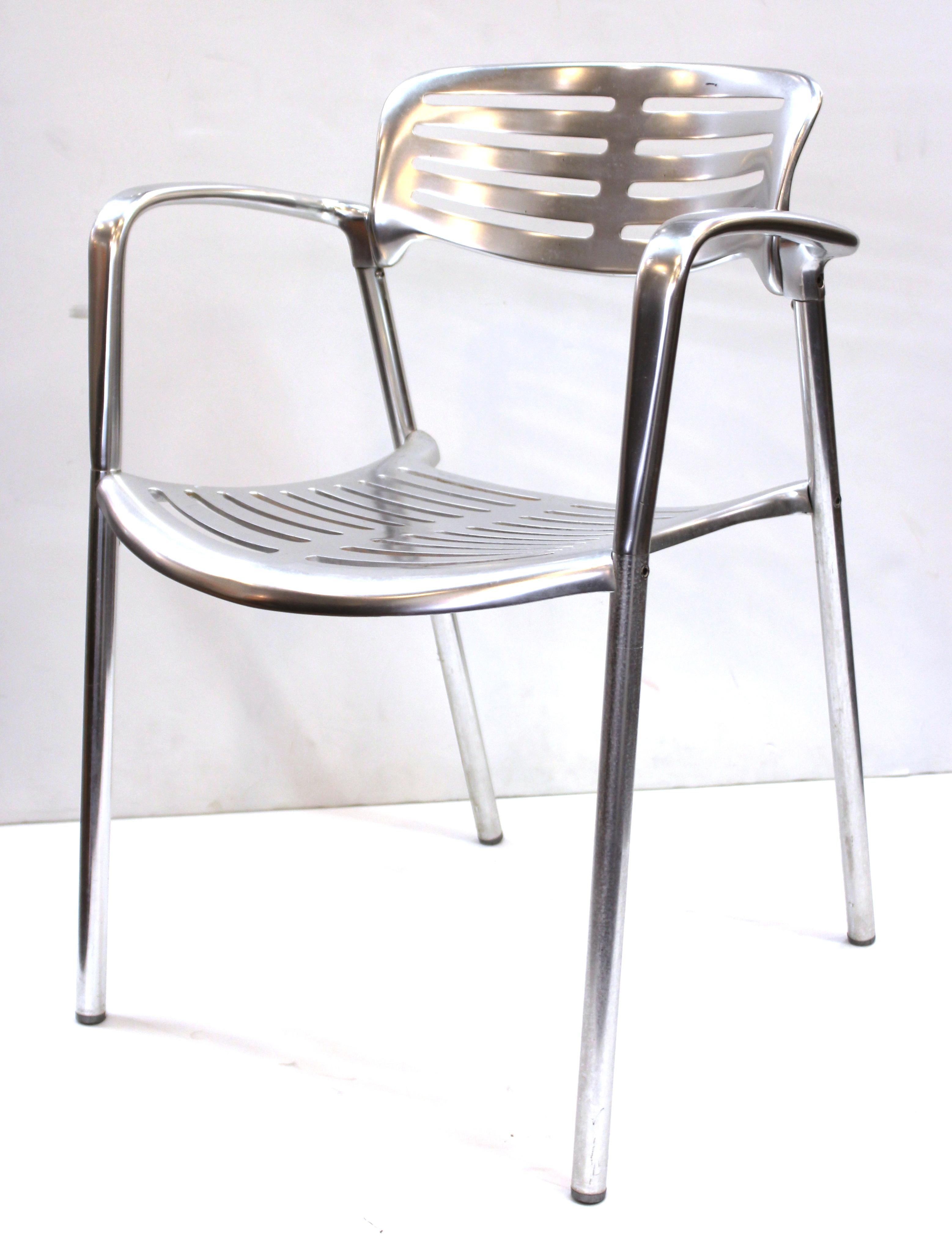 Spanish Jorge Pensi for Knoll Modern Aluminum 'Toledo' Chairs