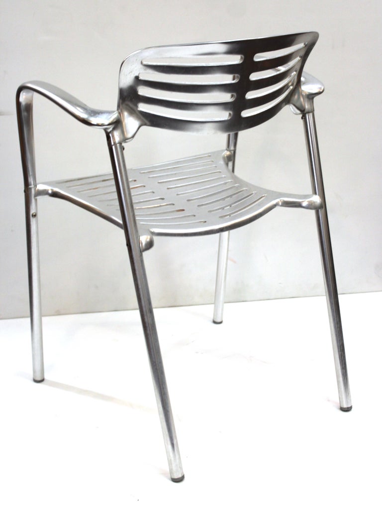 Pensi for Knoll Modern Aluminum 'Toledo' Chairs at 1stDibs