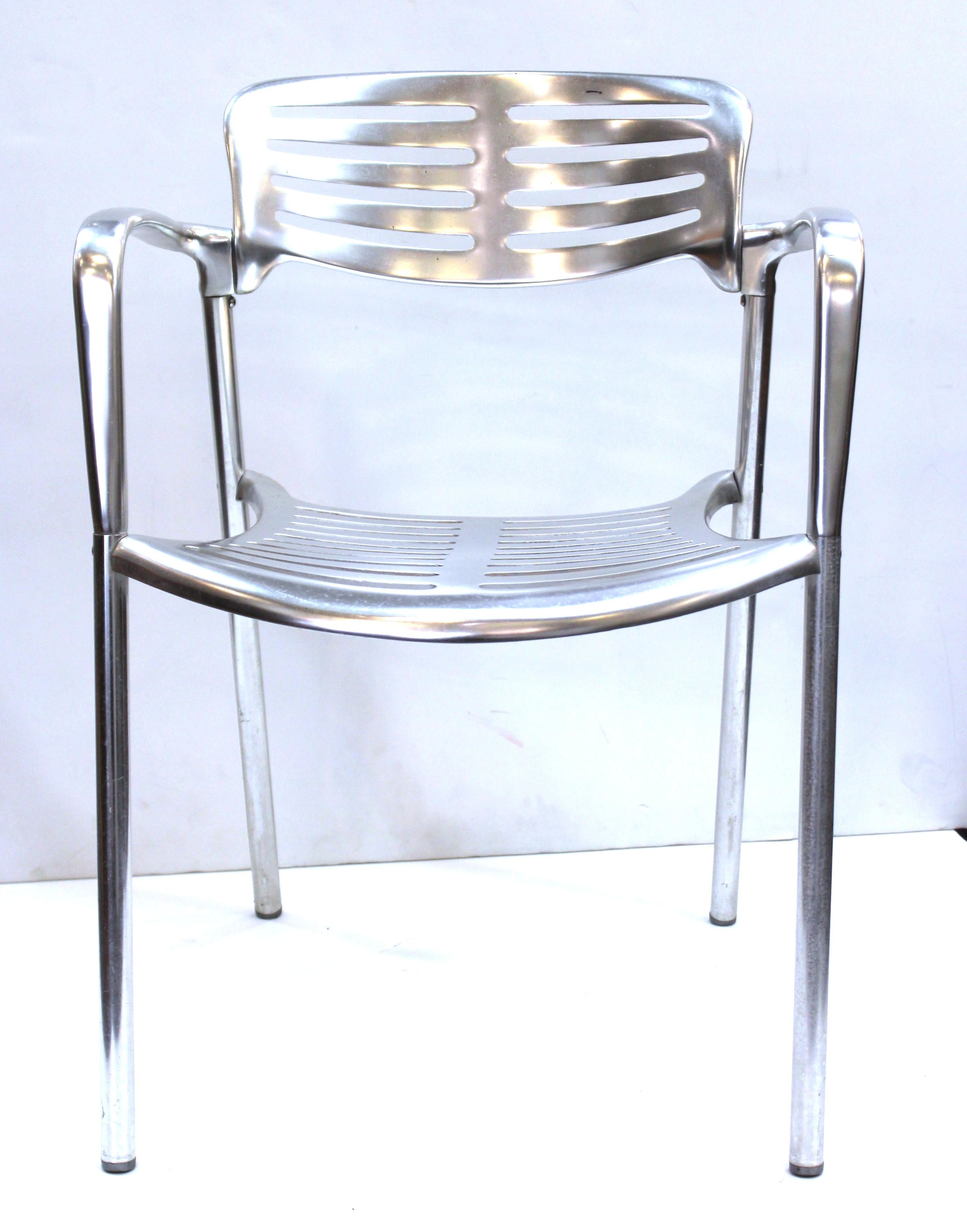 20th Century Jorge Pensi for Knoll Modern Aluminum 'Toledo' Chairs