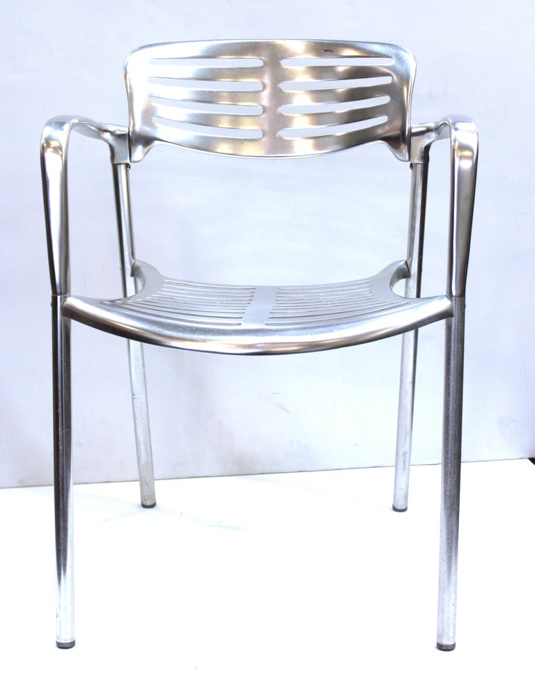 Pensi for Knoll Modern Aluminum 'Toledo' Chairs at 1stDibs