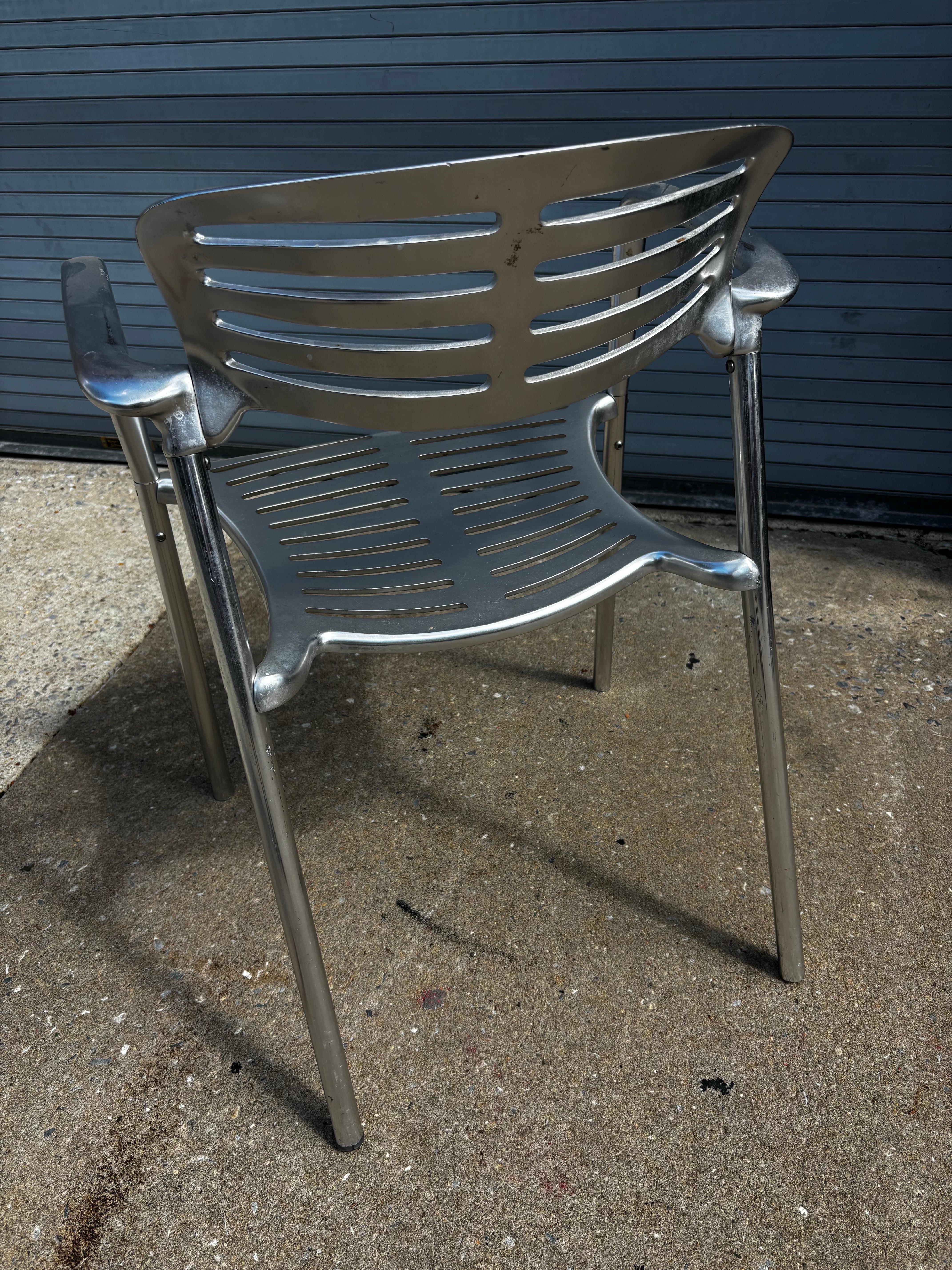 Silla Toledo de Jorge Pensi para Knoll, ¡20 disponibles! Aluminio en venta
