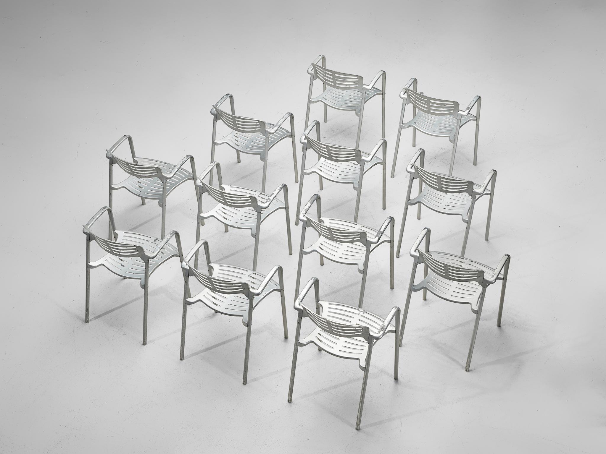 Jorge Pensi 'Toledo' Armchairs in Aluminum 2