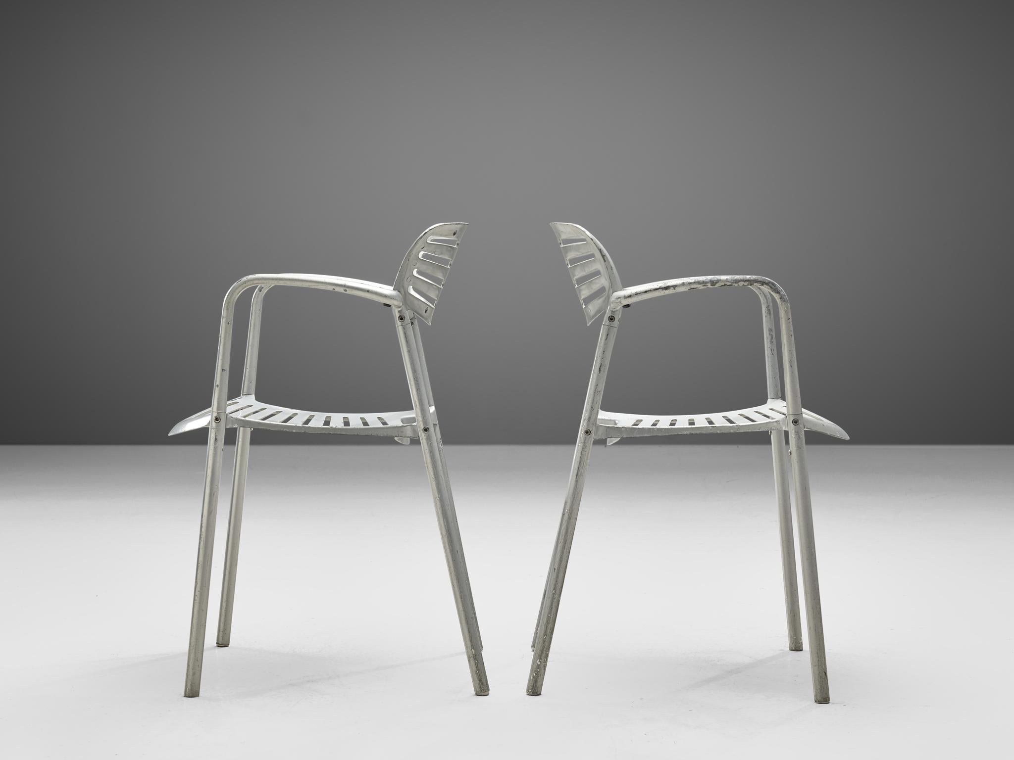 Jorge Pensi 'Toledo' Armchairs in Aluminium For Sale 3