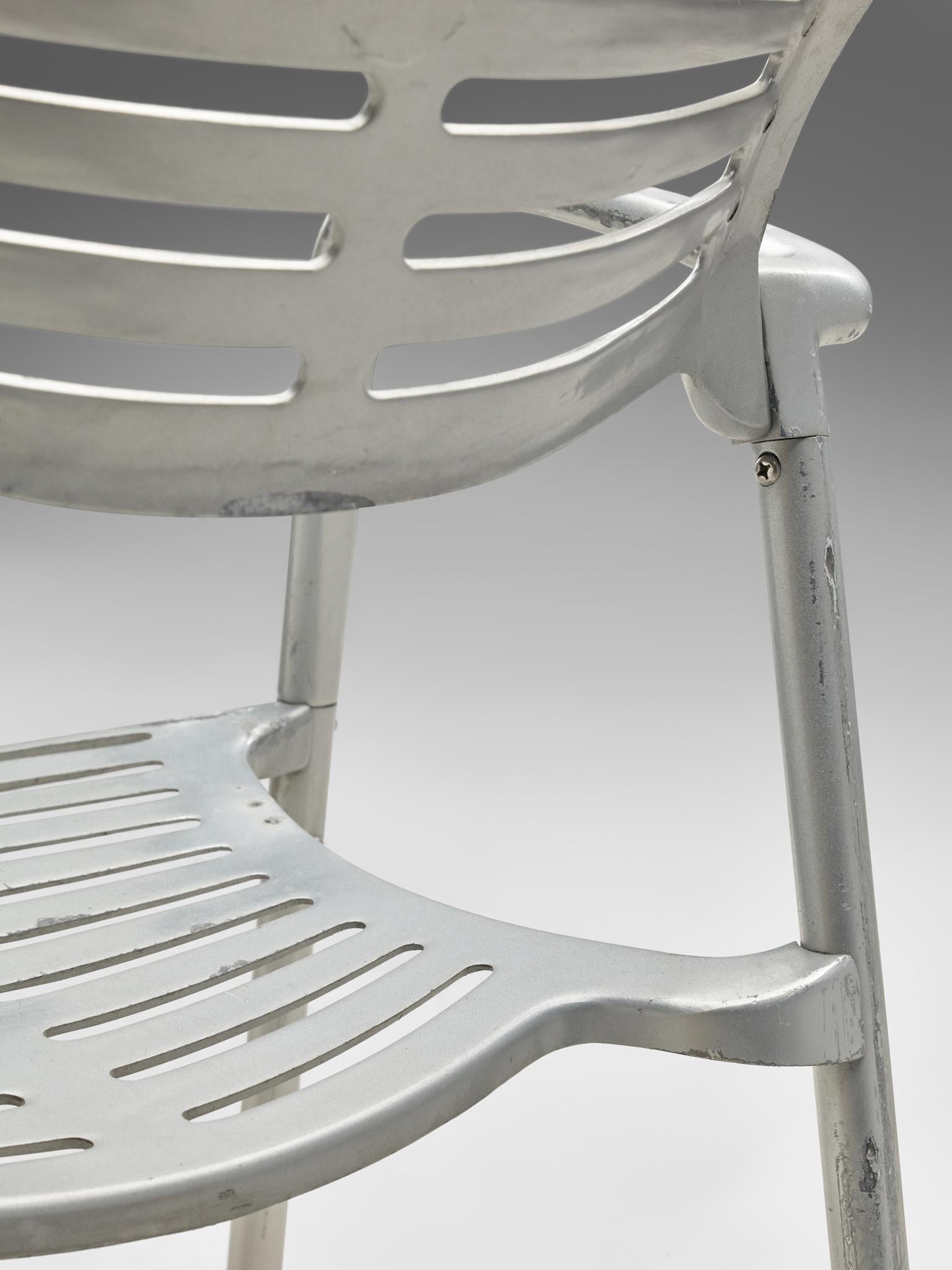 Jorge Pensi 'Toledo' Armchairs in Aluminium For Sale 5