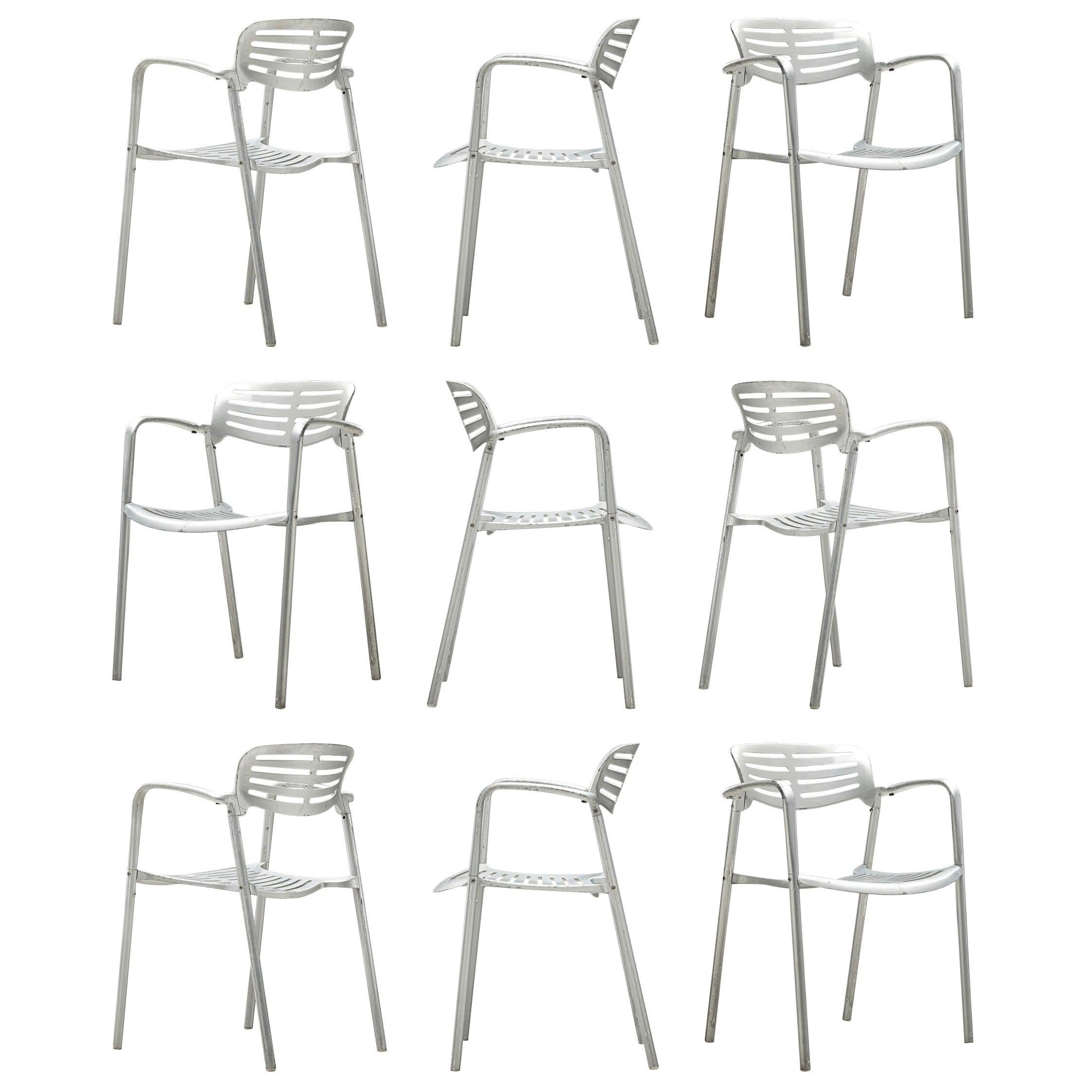 Jorge Pensi 'Toledo' Armchairs in Aluminium For Sale