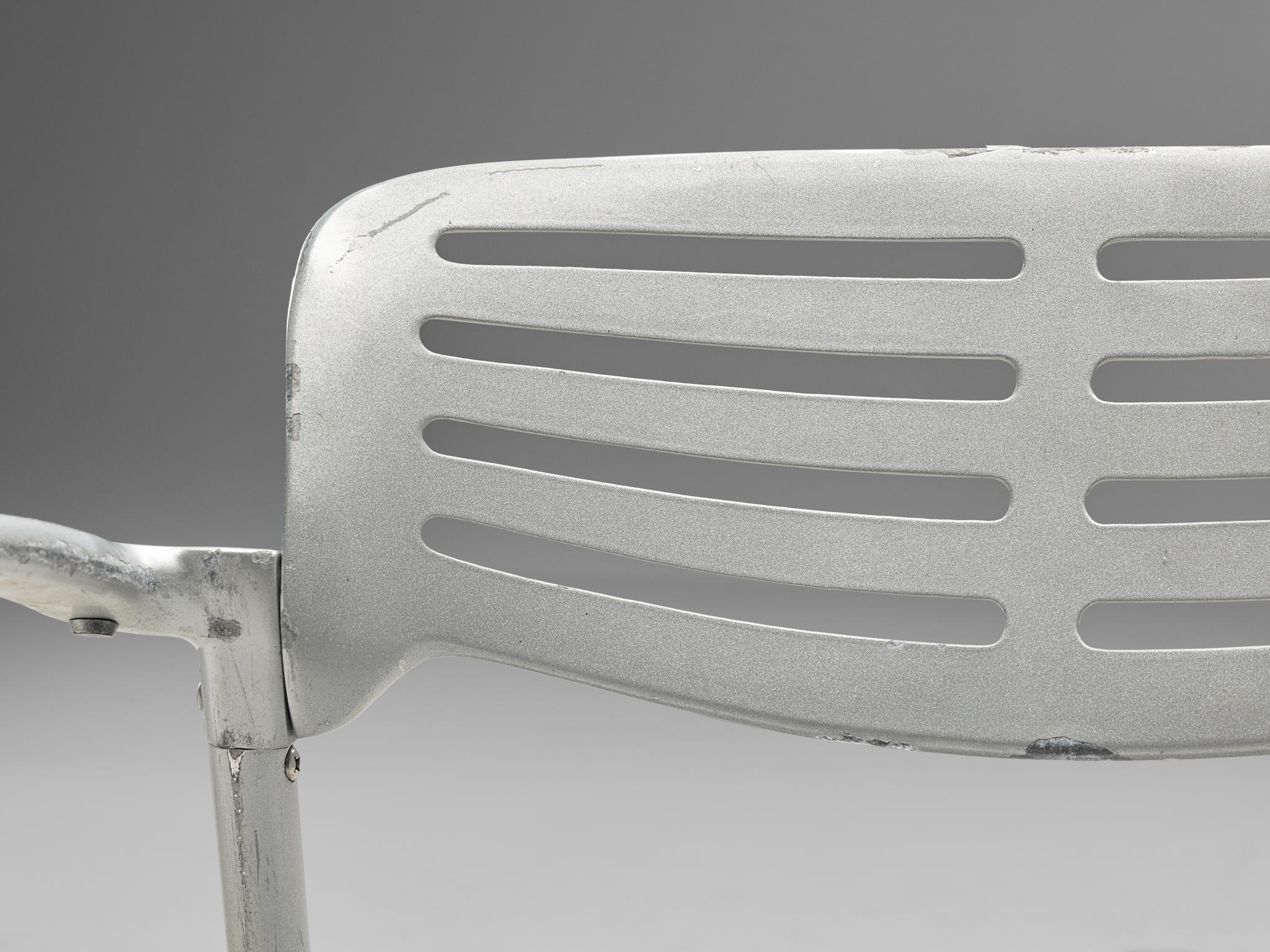 Aluminum Jorge Pensi 'Toledo' Armchairs in Aluminium