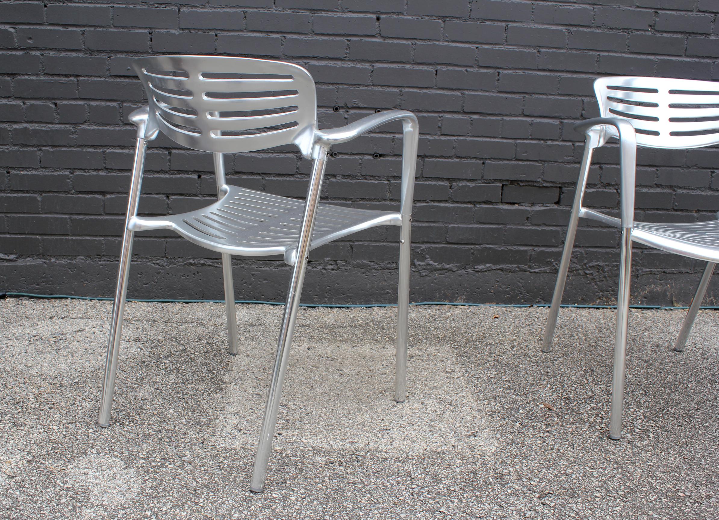 Jorge Pensi Toledo Patio Chairs Distributed by Knoll & Produced by Amat in Spain In Good Condition In Dallas, TX