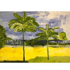 Jorge Quartilho Acrylic on Canvas "Leblon", 1989  Rio de Janeiro