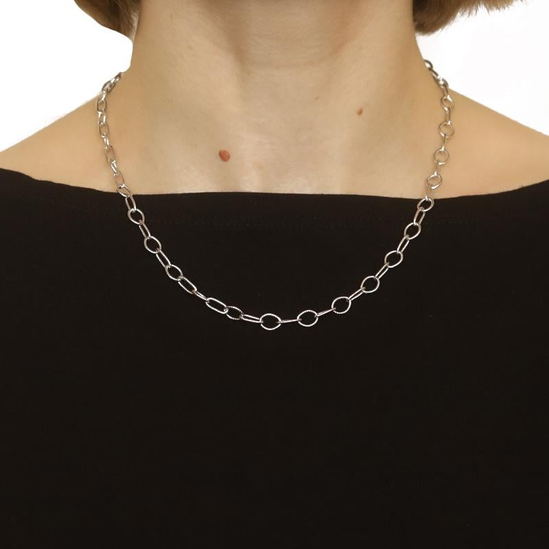Jorge Revilla Fancy Link Chain Necklace 17 3/4