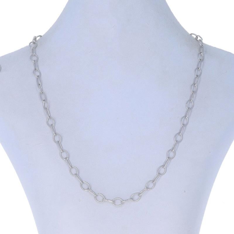 Women's Jorge Revilla Fancy Link Chain Necklace 17 3/4