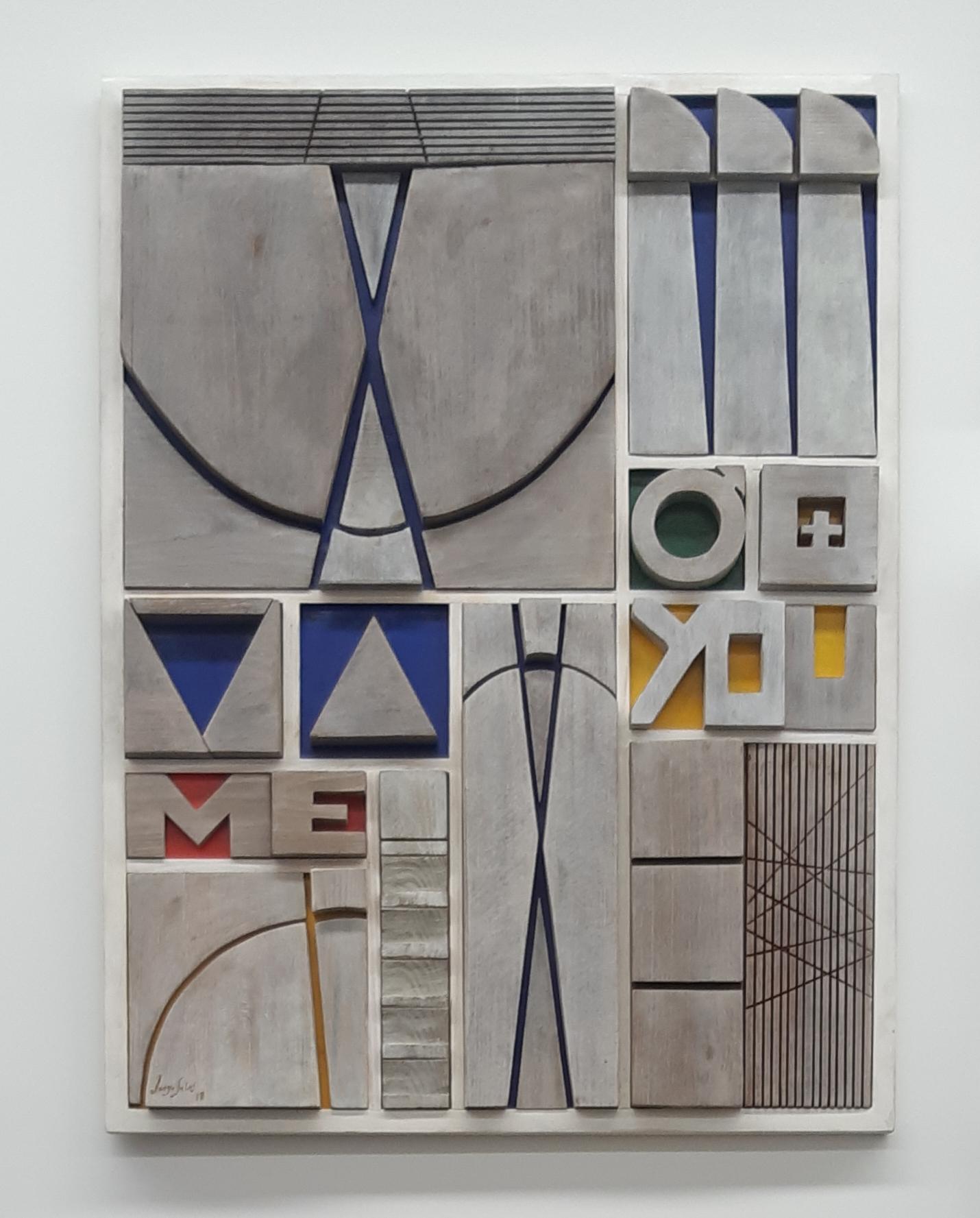Jorge Salas
Serie Tú y Yo / Soto, 2018
Tallado y pintado en madera
125,7 x 95,3 x 6,4 cm
49,5 x 37,5 x 2,5 pulg.

El "Tu y Yo"  (Tú y yo) se basa en los opuestos complementarios y contiene elementos reveladores de la simbología masculina y femenina.