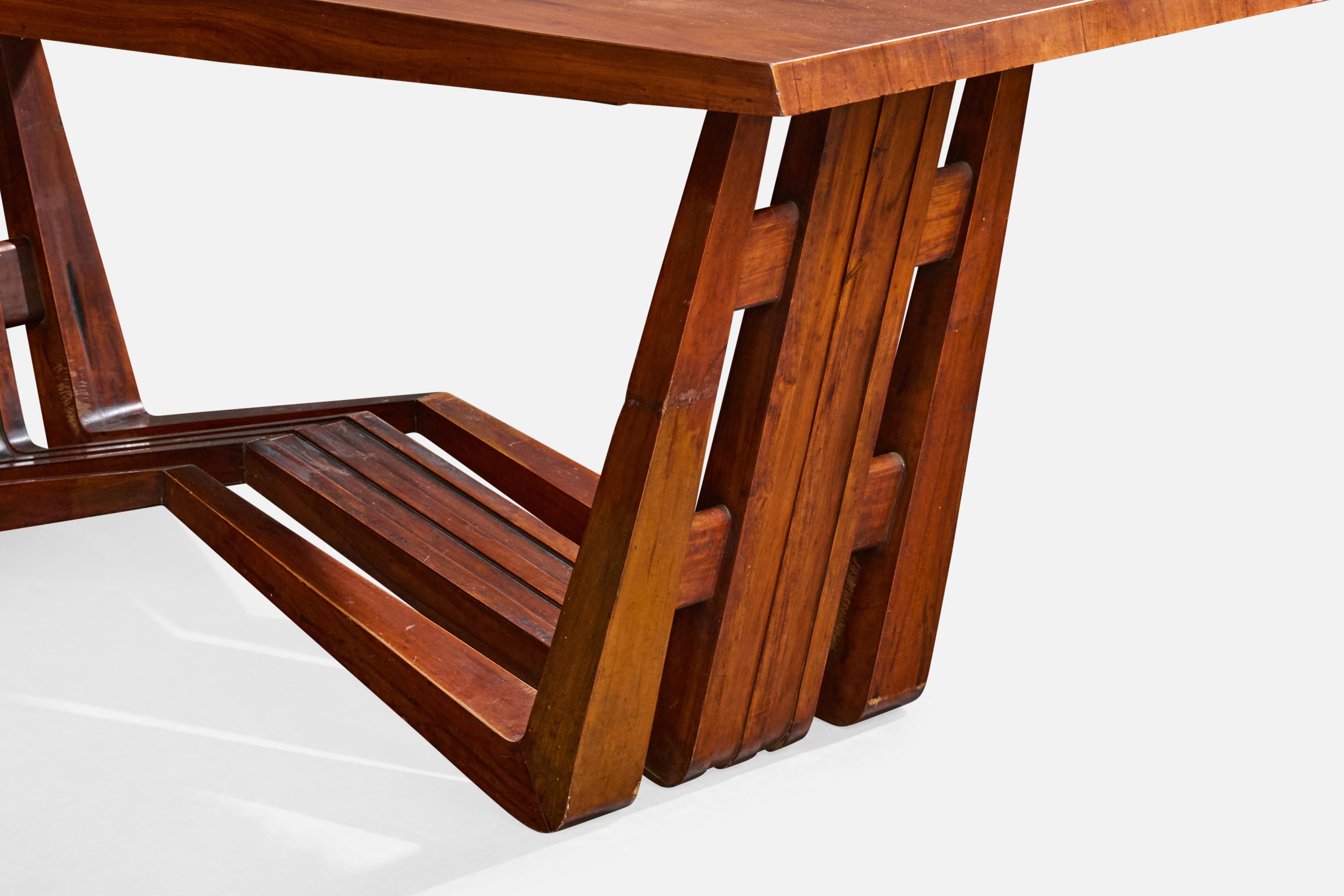 Jorge Schenaider, Table de salle à manger, Wood, Brésil, années 1960 en vente 5