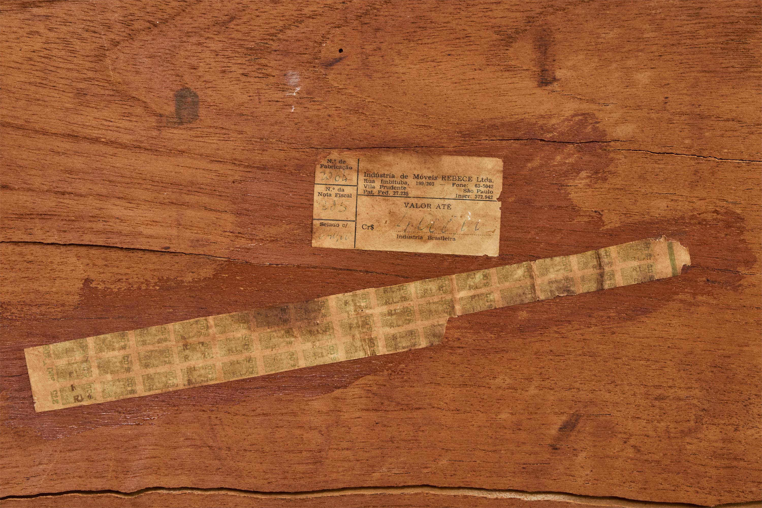 Jorge Schenaider, Table de salle à manger, Wood, Brésil, années 1960 Bon état - En vente à High Point, NC