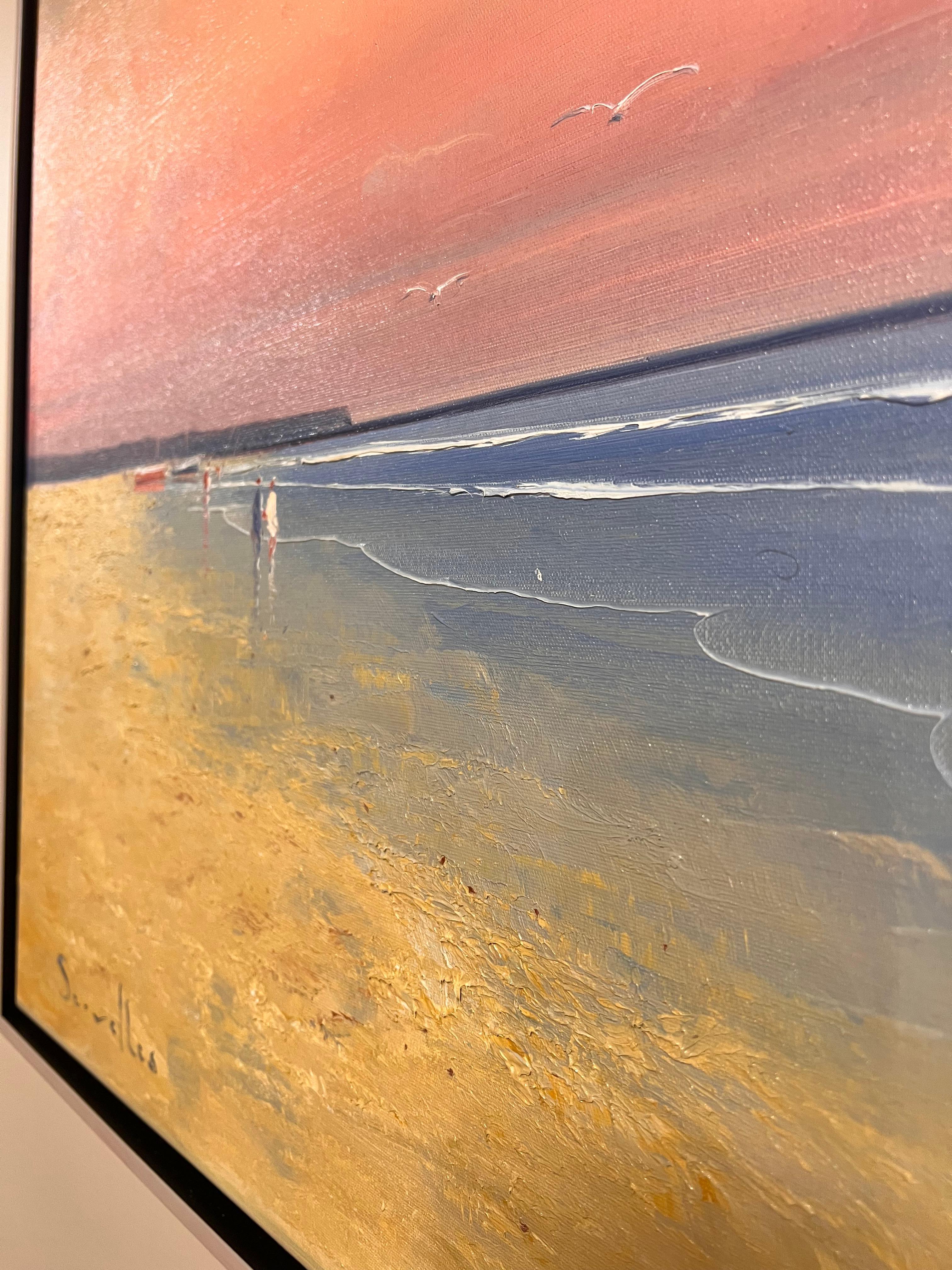 Cielo dipinto - Landscape Painting Grigio di Jorge Segrelles