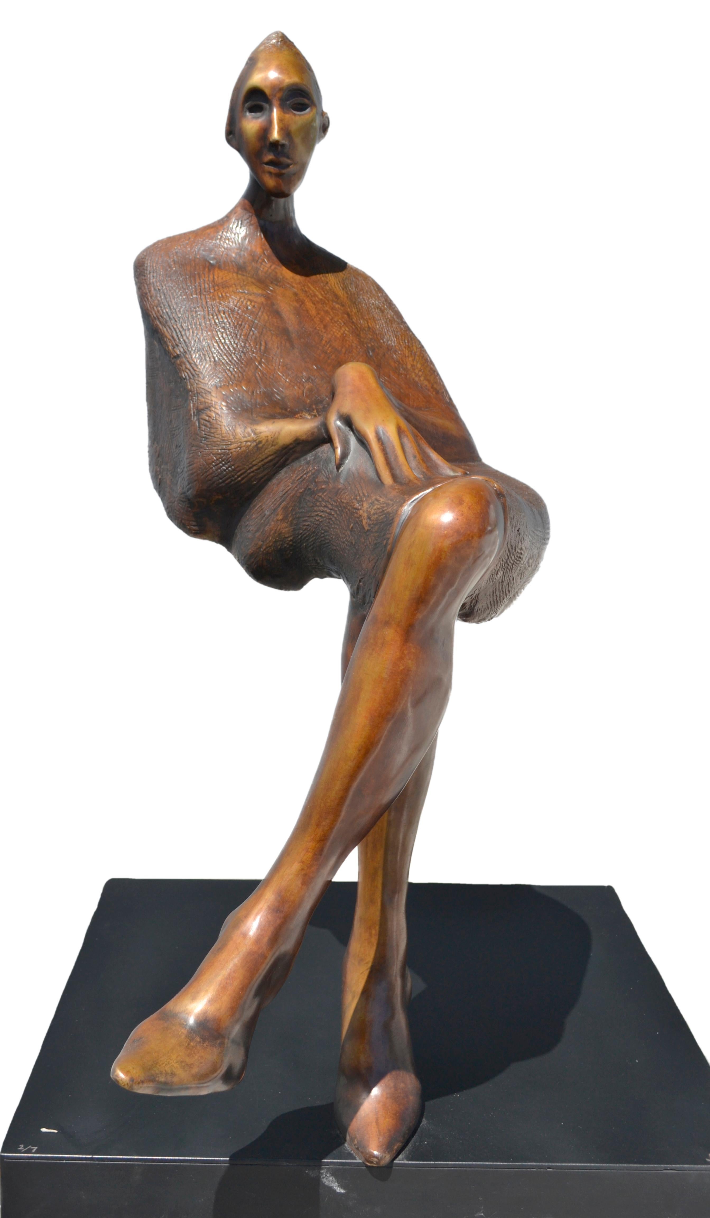  Jorge Segu,  Ilusion silla, 2000, bronze, édition de 7 exemplaires, 78 x 90 x 33 cm  - Contemporain Sculpture par Jorge Seguí 