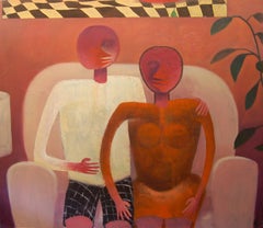 Jorge Vallejos (Peru 1965); Intimidad; oil on canvas