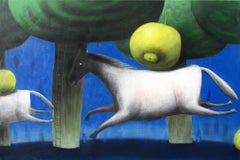 Jorge Vallejos (Peru 1965); Limon Jinete; mixed media on canvas