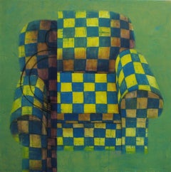 Jorge Vallejos (Peru 1965); Sofa Amarillo; oil on canvas