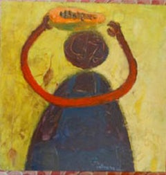 biennaial Vintage Personaje con papaya