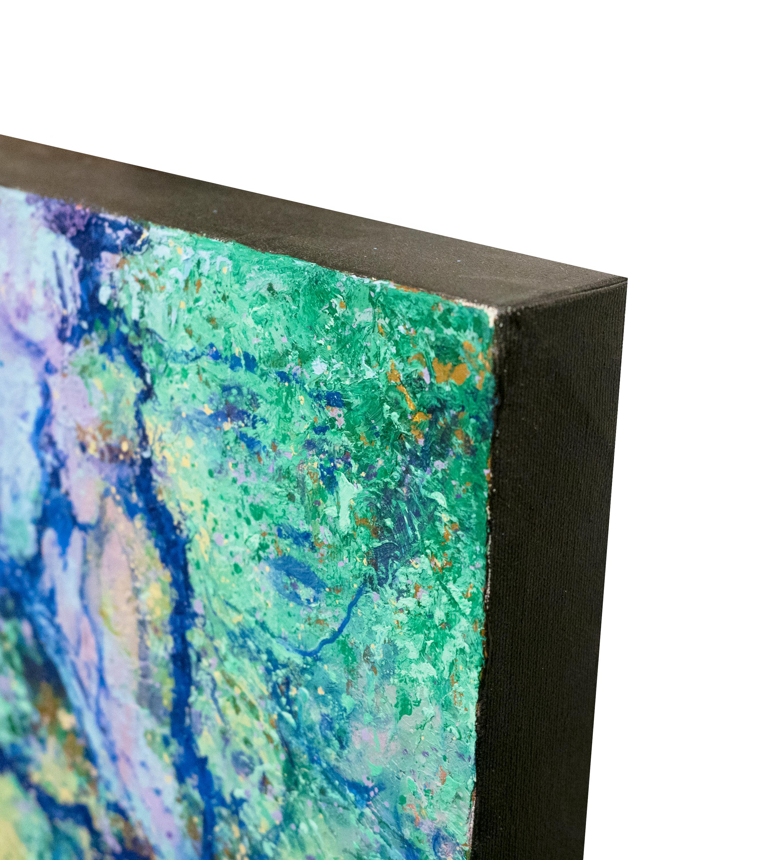 Fiume delle Amazzoni - Abstract Painting Grigio di Jorge Yances