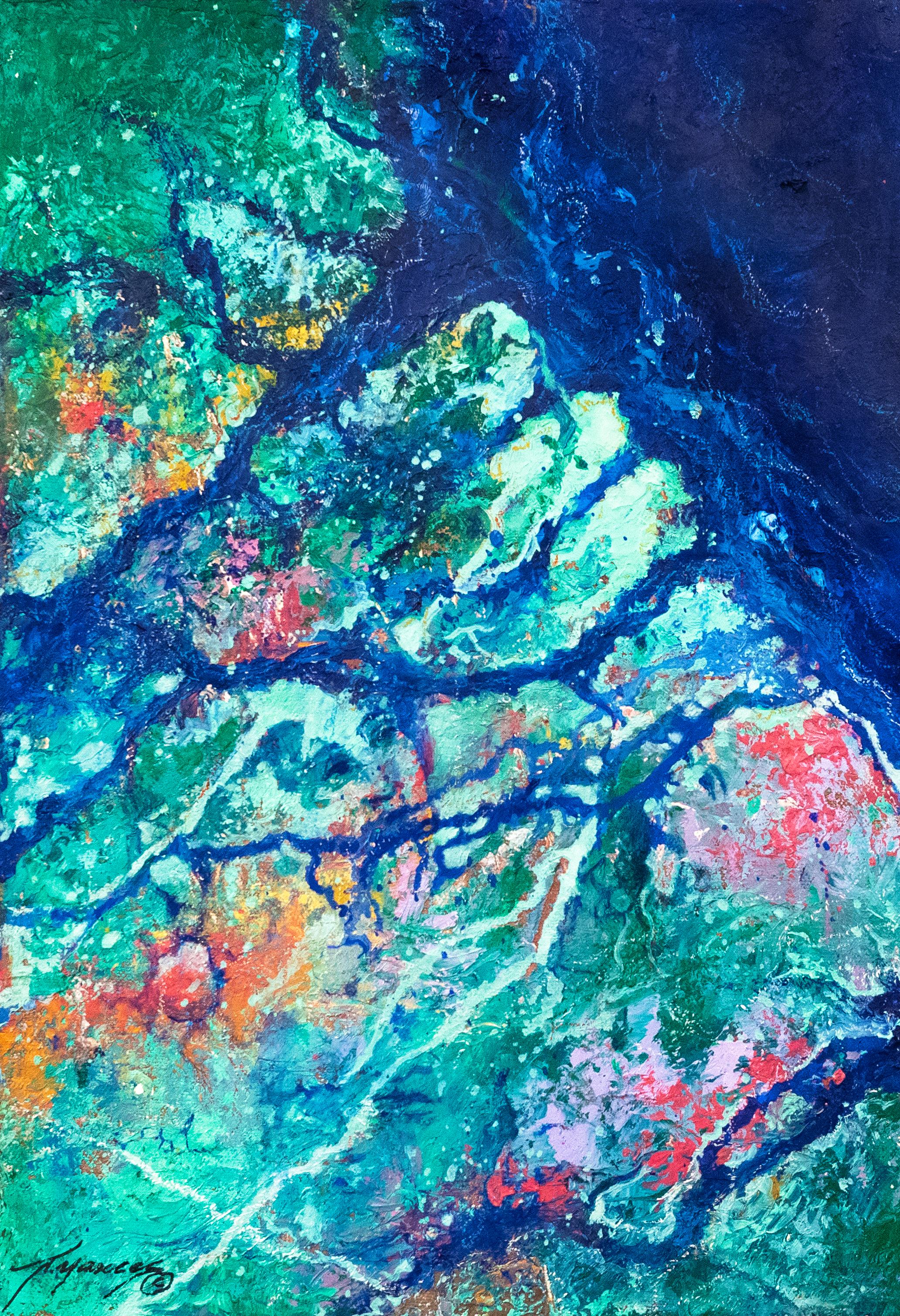 Amazon River II - Painting by Jorge Yances