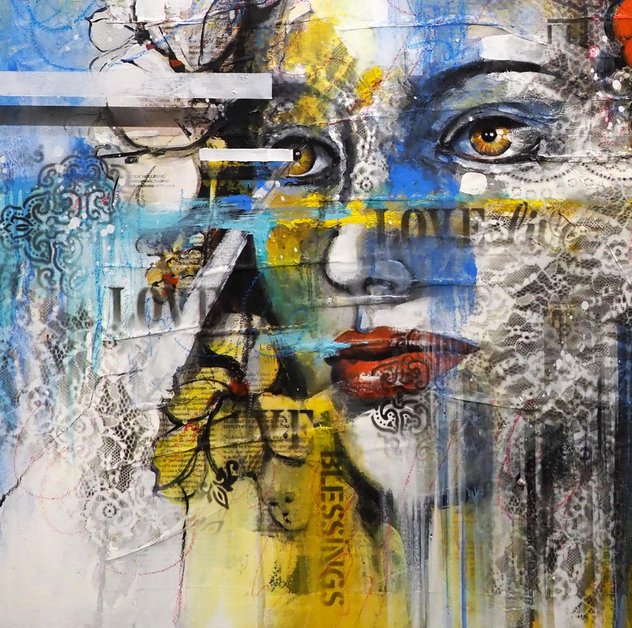 Beauty Within - Contemporary Painting by Jorge Yances