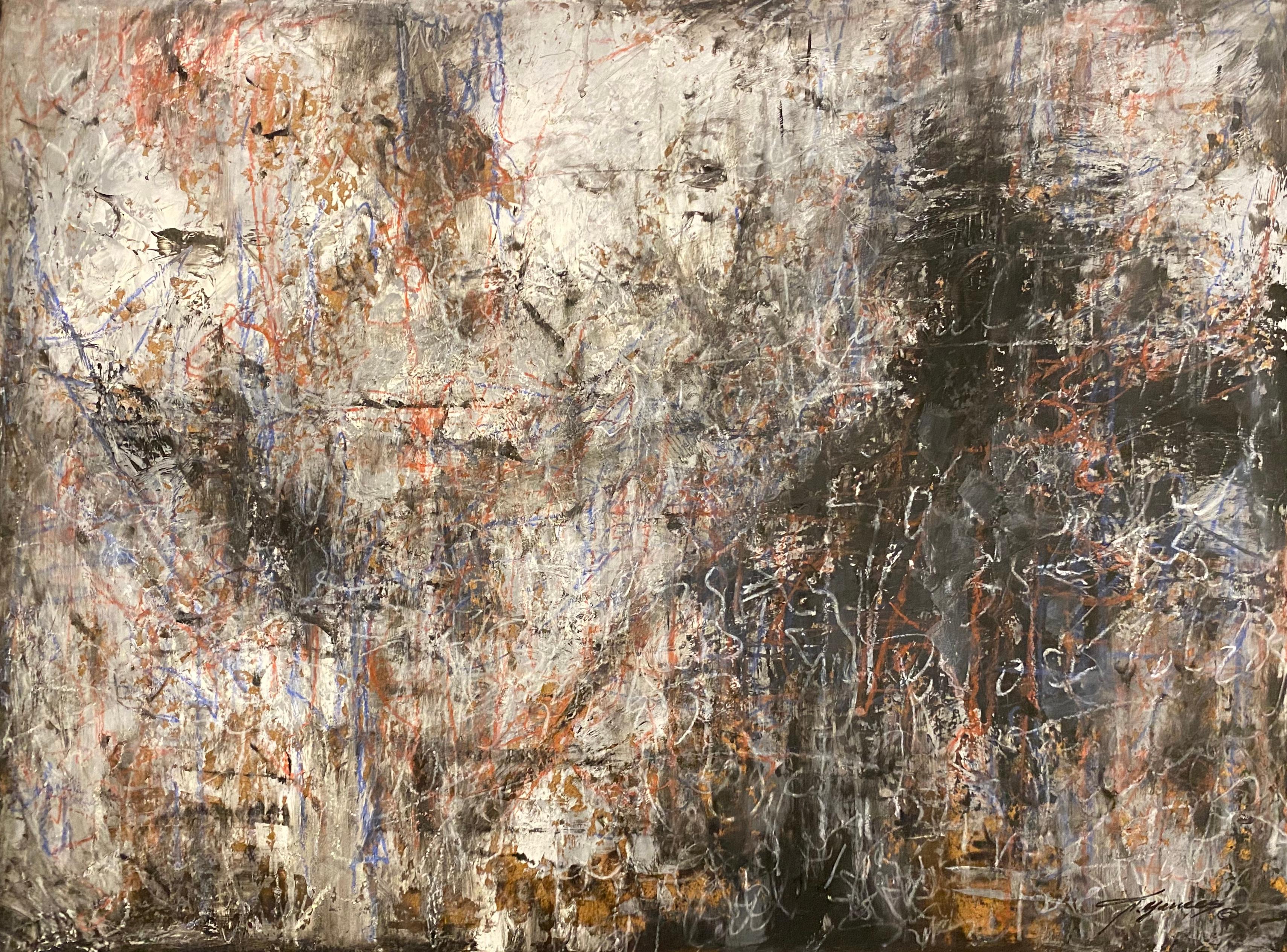 Jorge Yances Abstract Painting - Untitled #23