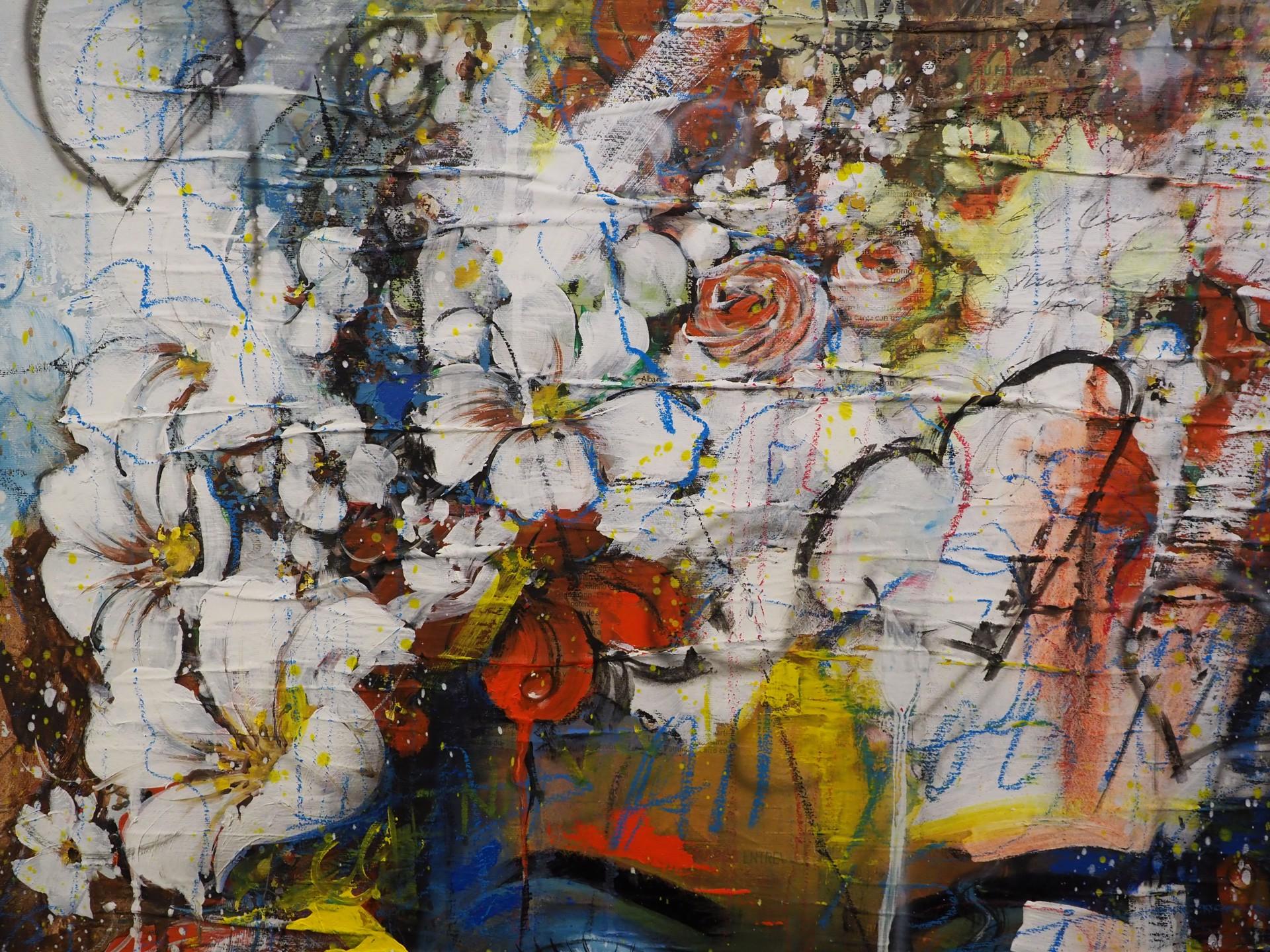 Donde crece el amor - Painting Contemporáneo de Jorge Yances
