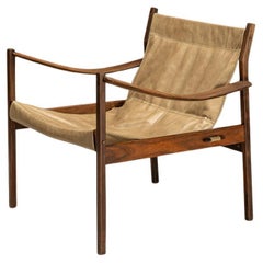 Jorge Zalszupin “720” Armchair in Jacaranda and Leather, Brazil, 1959
