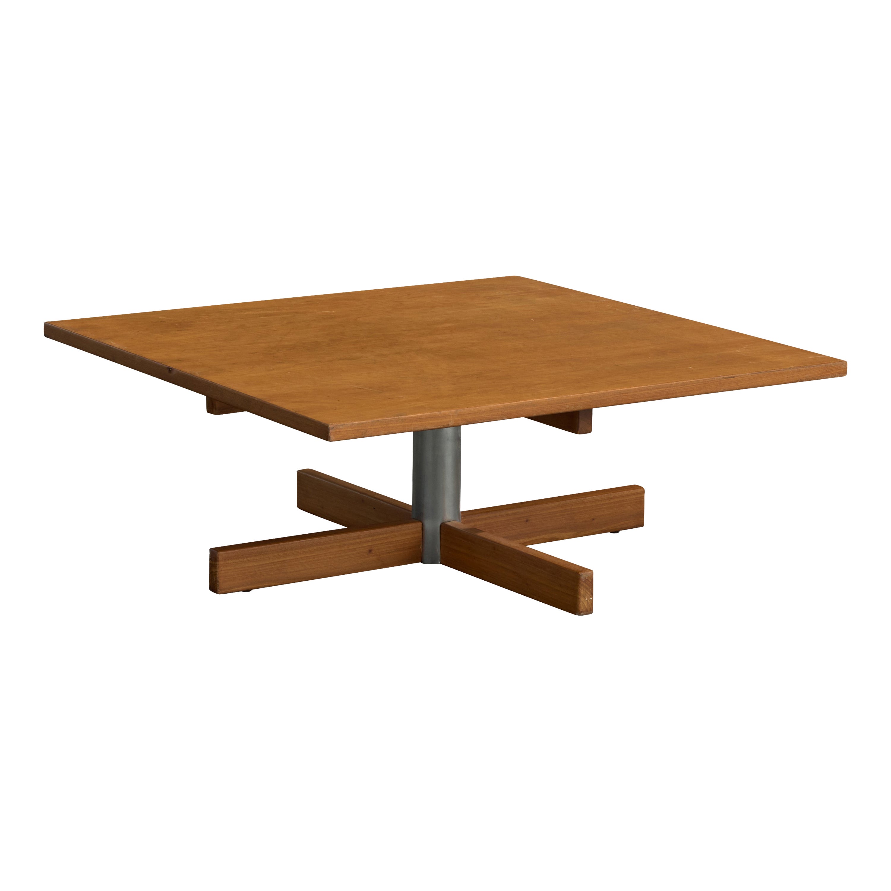 Jorge Zalszupin, Mesa de centro, Madera, Metal, Brasil, 1970s en venta